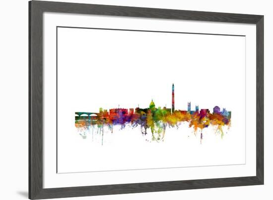 Washington DC Skyline-Michael Tompsett-Framed Art Print