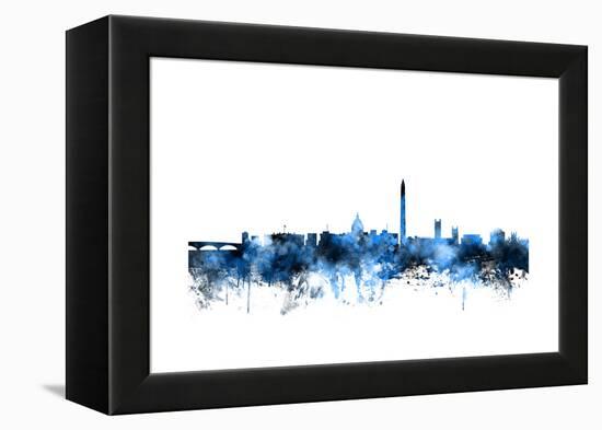 Washington DC Skyline-Michael Tompsett-Framed Stretched Canvas