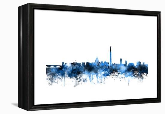 Washington DC Skyline-Michael Tompsett-Framed Stretched Canvas