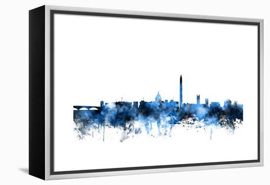 Washington DC Skyline-Michael Tompsett-Framed Stretched Canvas