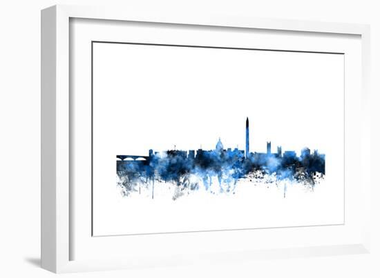 Washington DC Skyline-Michael Tompsett-Framed Art Print