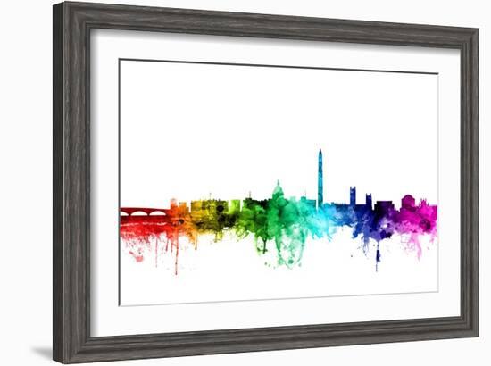 Washington DC Skyline-Michael Tompsett-Framed Art Print