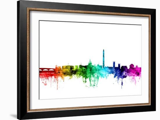 Washington DC Skyline-Michael Tompsett-Framed Art Print