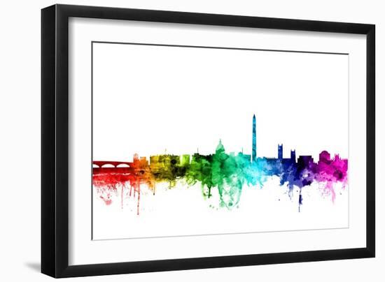 Washington DC Skyline-Michael Tompsett-Framed Art Print