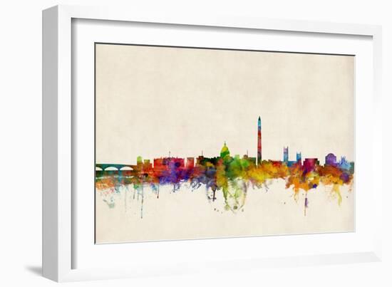 Washington DC Skyline-Michael Tompsett-Framed Art Print