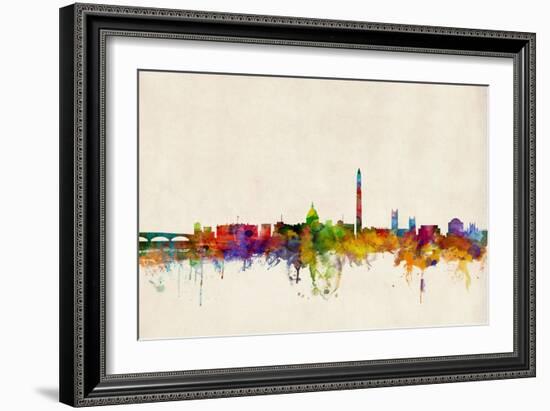 Washington DC Skyline-Michael Tompsett-Framed Art Print