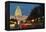 Washington Dc, United States Capitol Building Night View from from Pennsylvania Avenue with Car Lig-Orhan-Framed Premier Image Canvas