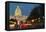 Washington Dc, United States Capitol Building Night View from from Pennsylvania Avenue with Car Lig-Orhan-Framed Premier Image Canvas