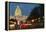 Washington Dc, United States Capitol Building Night View from from Pennsylvania Avenue with Car Lig-Orhan-Framed Premier Image Canvas