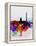 Washington DC Watercolor Skyline 1-NaxArt-Framed Stretched Canvas