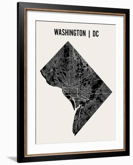 Washington DC-Mr City Printing-Framed Art Print