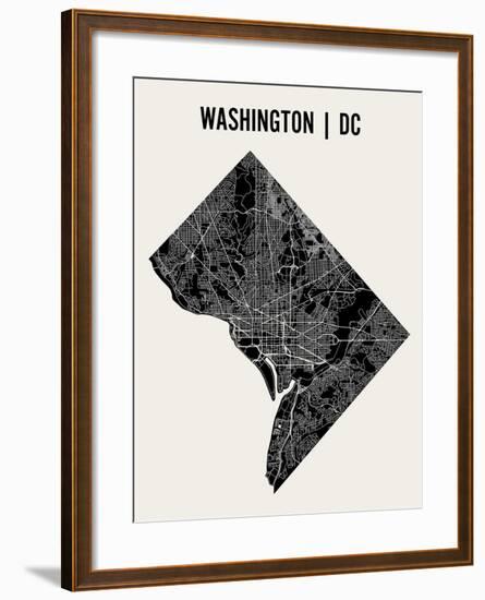 Washington DC-Mr City Printing-Framed Art Print