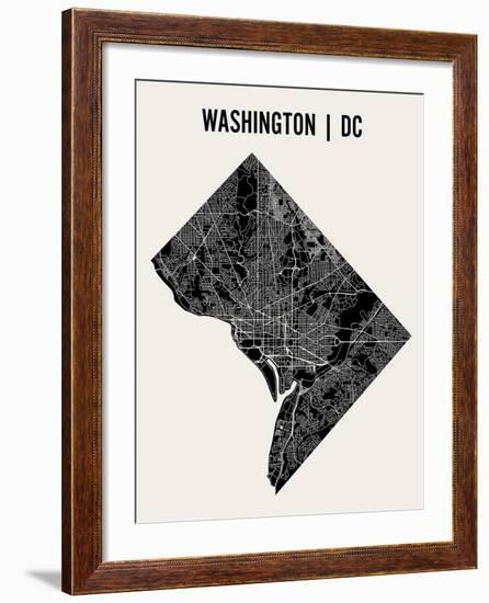 Washington DC-Mr City Printing-Framed Art Print