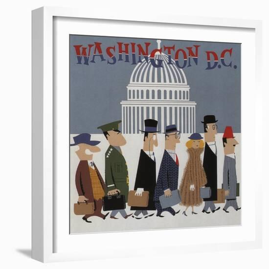 Washington DC-null-Framed Giclee Print