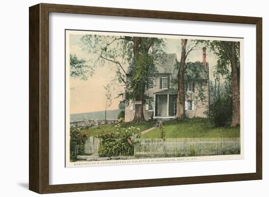 Washington Headquarters at Battle of Brandywine, New York-null-Framed Art Print
