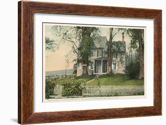 Washington Headquarters at Battle of Brandywine, New York-null-Framed Art Print