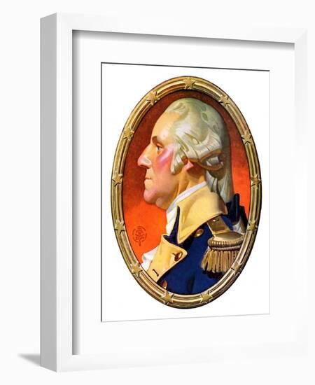 "Washington in Profile,"February 25, 1939-Joseph Christian Leyendecker-Framed Giclee Print