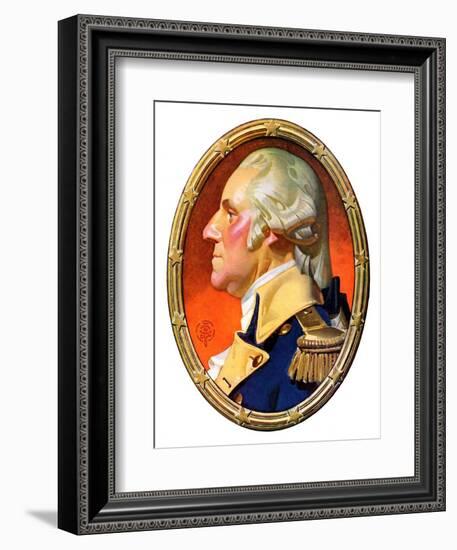 "Washington in Profile,"February 25, 1939-Joseph Christian Leyendecker-Framed Giclee Print