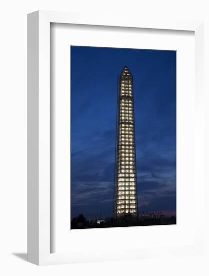 Washington Memorial with Scaffolding at Sunset, Washington DC-Joseph Sohm-Framed Photographic Print