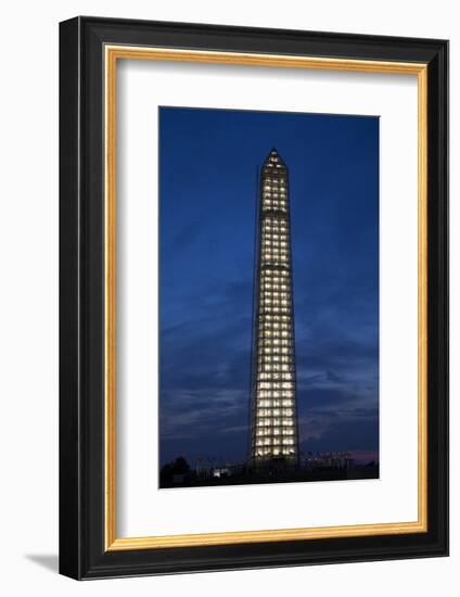 Washington Memorial with Scaffolding at Sunset, Washington DC-Joseph Sohm-Framed Photographic Print