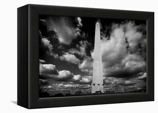 Washington Monument 1 BW-John Gusky-Framed Premier Image Canvas