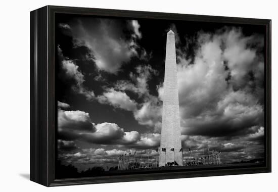 Washington Monument 1 BW-John Gusky-Framed Premier Image Canvas