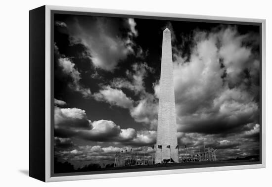 Washington Monument 1 BW-John Gusky-Framed Premier Image Canvas