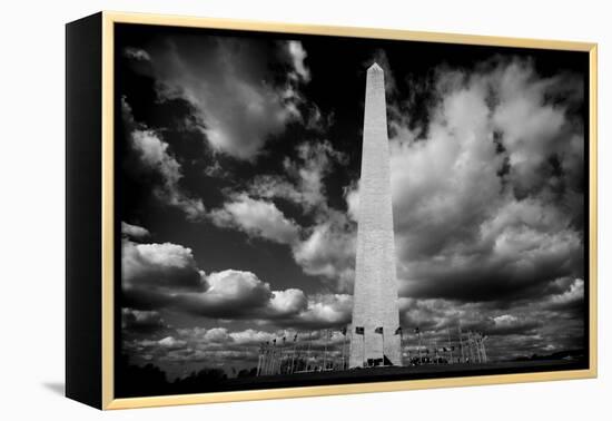 Washington Monument 1 BW-John Gusky-Framed Premier Image Canvas