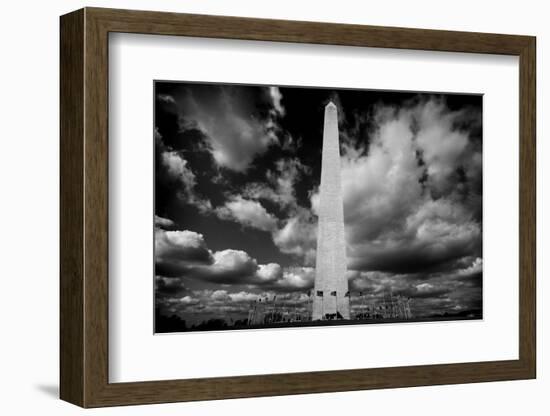 Washington Monument 1 BW-John Gusky-Framed Photographic Print