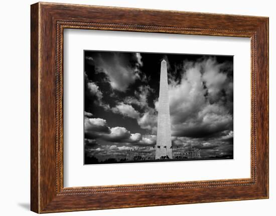 Washington Monument 1 BW-John Gusky-Framed Photographic Print