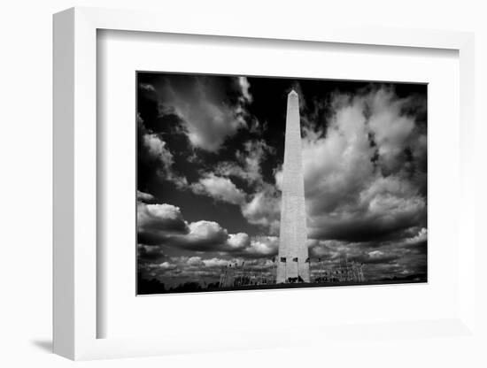 Washington Monument 1 BW-John Gusky-Framed Photographic Print