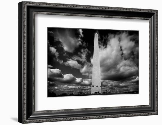 Washington Monument 1 BW-John Gusky-Framed Photographic Print