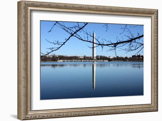 Washington Monument and Reflection-null-Framed Photo