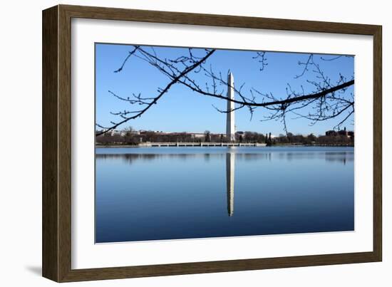 Washington Monument and Reflection-null-Framed Photo