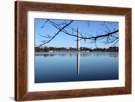 Washington Monument and Reflection-null-Framed Photo