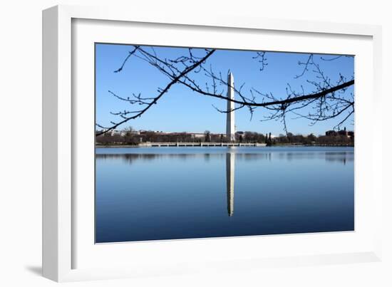 Washington Monument and Reflection-null-Framed Photo