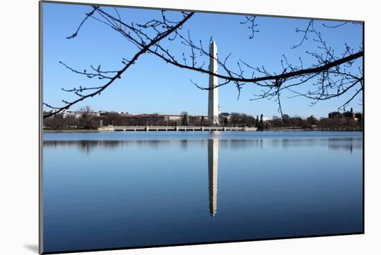 Washington Monument and Reflection-null-Mounted Photo