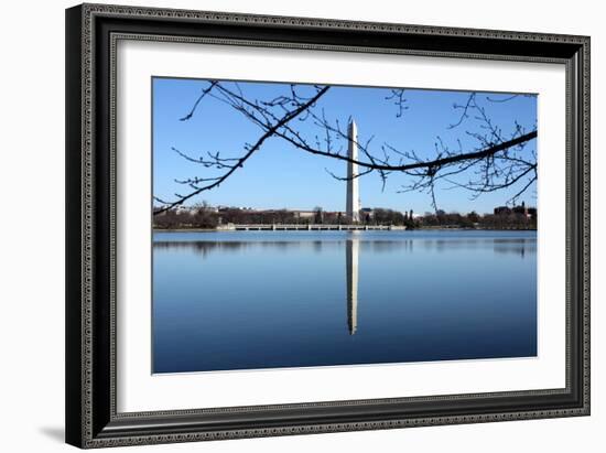 Washington Monument and Reflection-null-Framed Photo