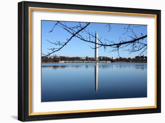 Washington Monument and Reflection-null-Framed Photo