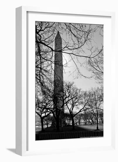 Washington Monument Black and White DC-null-Framed Photo