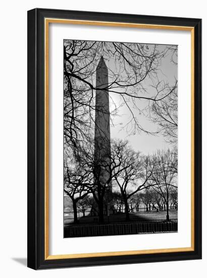 Washington Monument Black and White DC-null-Framed Photo