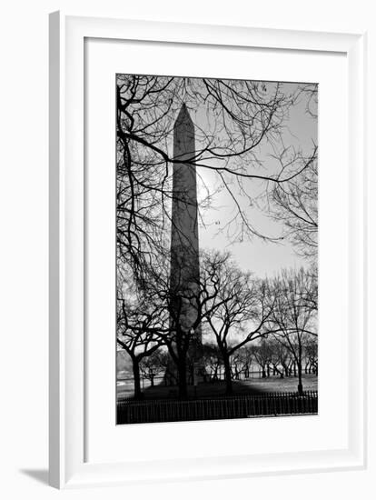 Washington Monument Black and White DC-null-Framed Photo