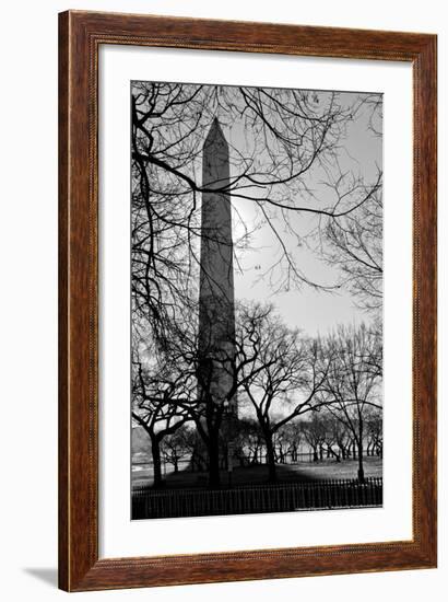 Washington Monument Black and White DC-null-Framed Photo