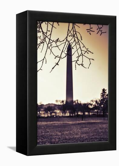 Washington Monument, Cross Processed Look in Washington, DC-null-Framed Stretched Canvas