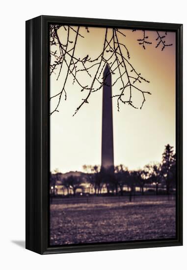 Washington Monument, Cross Processed Look in Washington, DC-null-Framed Stretched Canvas