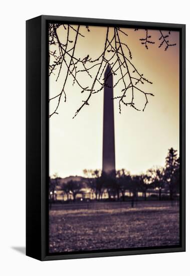 Washington Monument, Cross Processed Look in Washington, DC-null-Framed Stretched Canvas
