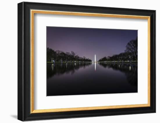 Washington Monument in Reflection Pool-Belinda Shi-Framed Photographic Print