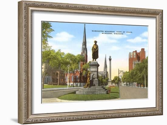 Washington Monument, Milwaukee, Wisconsin-null-Framed Art Print