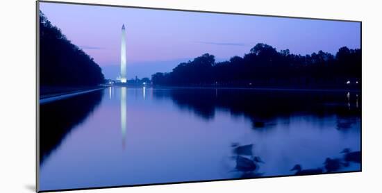 Washington Monument reflecting in pool at dawn, Washington DC, USA-null-Mounted Photographic Print