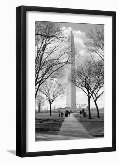 Washington Monument Through Trees-null-Framed Photo